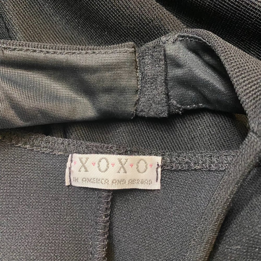 Xoxo Strappy V Neck Mini Dress Black - Picture 5 of 9